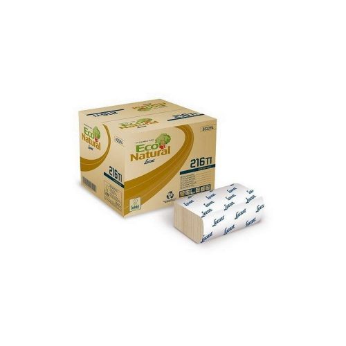 Lucart ECO Natural L-One hajtogatott szalvéta 150 lapos, 2 rétegű, 40 csomag/karton 36 karton/raklap